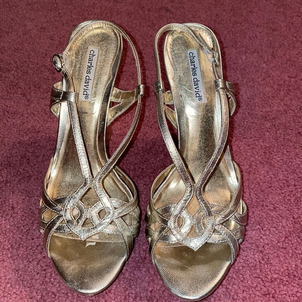 Golden sandals